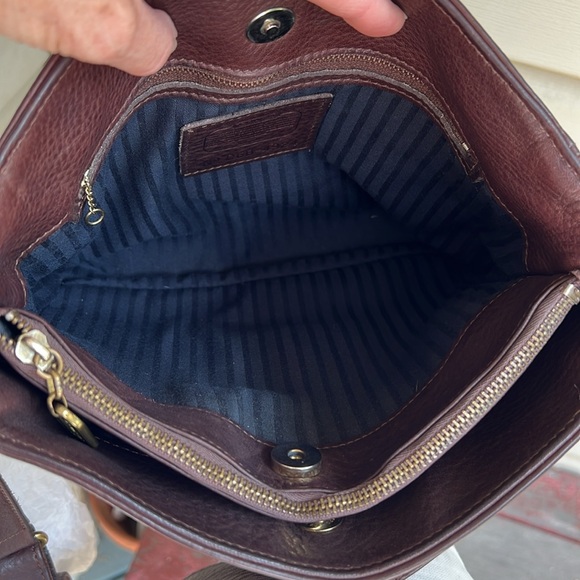 Coach Sonoma Brown Pebbled Leather Vintage Y2K Shoulderbag Handbag Distressed - Picture 12 of 14